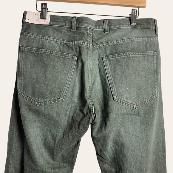 Eleventy Platinum Men's Green Straight Leg Denim Jeans Size 33 NWT - Picture 3 of 7